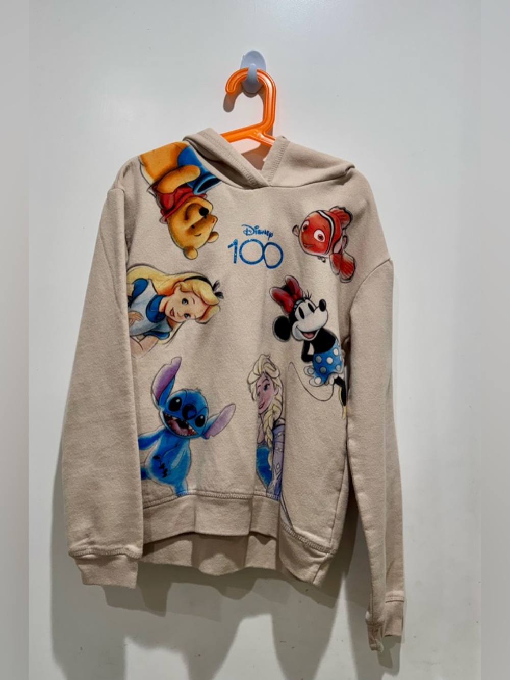 Disney Beige Disney 100 Pullover with Character Motif